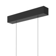 Hanglamp Bande, 114 cm, zwart, metaal, CCT, dimmer