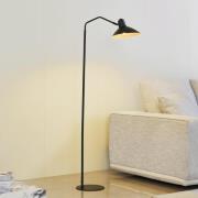 Lindby vloerlamp Adrik, zwart, metaal