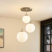 Lindby Heleska hanglamp glasbollen 3-lamps