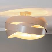 Euluna plafondlamp Tornado, beige, Ø 50 cm