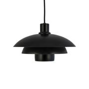 Dyberg Larsen Morph hanglamp, zwart, Ø 30 cm, metaal