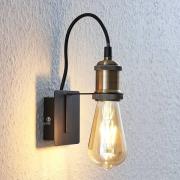 Lindby wandlamp Aurella, hoogte 16 cm, brons antiek, metaal