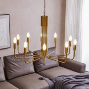 Lindby kroonluchter 10-lamps, messing