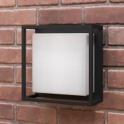 Lucande LED buiten wandlamp Ilirian, antraciet, aluminium, 25 cm