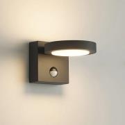 Lucande Belna LED buitenwandlamp, grafiet, sensor