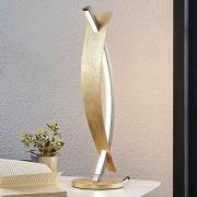 Lucande LED tafellamp Marija, goudkleurig, dimbaar, 62 cm