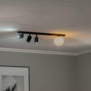 Plafondspot Baster 4, staal, 4-lamps, 3 spots, bol