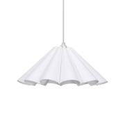 PR Home Frenja hanglamp, katoen, wit, Ø 45 cm