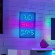 LED wandlamp No Bad Days, helder, 30x18 cm kunststof USB RGB