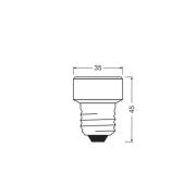 OSRAM LED Star Flat E27 3,5W 2.700K 3 dimbaar verwisselbare ring