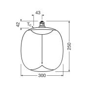 OSRAM LED Vintage Big Oval E27 12W 818 Filament amber dimbaar