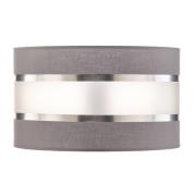 Lampenkap Helen E27 Ø25/hoogte 15cm grijs/zilver