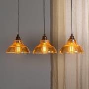 Hanglamp Dilberay 326-S 3-lamps amber/zwart