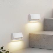 Lindby LED buiten wandlamp Appeso, lengte 16 cm, set van 2