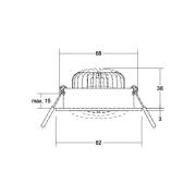 BRUMBERG BB33 RC driver ronde aansluitdoos structuur zwart