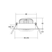 BRUMBERG LED spot BB36 aan/uit aansluitdoos structuur wit