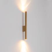 Wandlamp Laser, goudkleurig, metaal, 40 cm hoog, G9