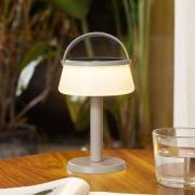 Lindby LED tafellamp Mikkel, beige, dimbaar