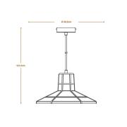 LEDVANCE Beton hanglamp Sala, beton, donkergrijs