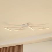 Lindby LED spot Eldrin, wit, 4-lamps, lichtpunten