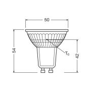 OSRAM LED lamp Reflectorlamp GU10 4,3W 36° 865 helder