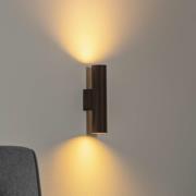 Wandlamp Cerro, antraciet, staal, Ø 6 cm, omhoog/omlaag