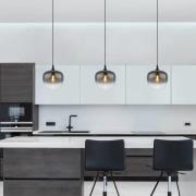 Maxy hanglamp, Ø 29 cm, rookgrijs, glas