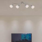 Elliott plafondspot, mat nikkel, lengte 70 cm, metaal