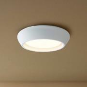 Plafondlamp Fjord, wit, gips, Ø 28 cm, GX53