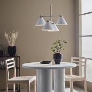 Hanglamp Klint van metaal wit 4-lamps