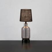 Tafellamp Costero, rookgrijs/zwart, 43 cm