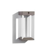 Les Jardins LED wandlamp op zonne-energie Teckalu, grijs/wit, 33 cm