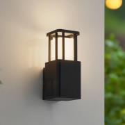 Lucande LED buitenwandlamp Dakil, zwart, aluminium