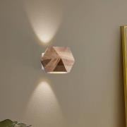 Envostar Peach Puff wandlamp polyeder hout 1-lamp