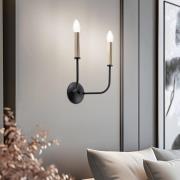 Wandlamp Hedwig, 2-lamps in kandelaarontwerp