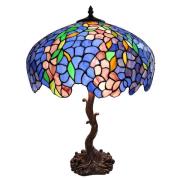Tafellamp 5LL-6070 blauw/groen, Tiffany stijl