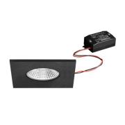 BRUMBERG LED inbouwspot BB21, zwart 85 x 85 mm aan/uit IP65