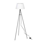 ELC vloerlamp vloerlamp, stoffen kap, wit