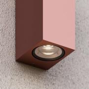 Buitenwandlamp Tavi, roestbruin, aluminium, omhoog/omlaag
