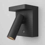 Maytoni LED wandlamp Aron, zwart, dimbaar, draaibaar