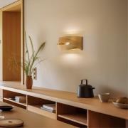 Wandlamp Euluna Tornado, goudkleurig