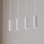 Lindby hanglamp Joffrey, 76 cm, wit, 4-lamps, GU10