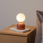 Tafellamp Miki, terracotta, hoogte 21 cm, metaal/glas, G9