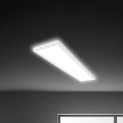 LED plafondlamp Tava, wit, kunststof, 98 cm, achtergrondverlichting