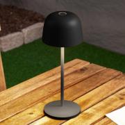 Lindby LED tafellamp Arietty, zwart, dimbaar, IP65