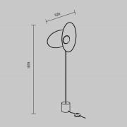 Maytoni Evolution LED vloerlamp, zwart/wit, hoogte 158 cm