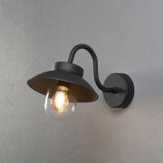 Buitenwandlamp Vega Mini, breedte 22 cm, zwart