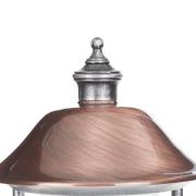 Buitenwandlamp Peggy met koperen kap, vrijstaand