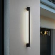 Lindby LED wandlamp Neano, 90cm, zwart, metaal, IP54