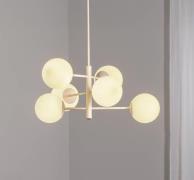 Aurora hanglamp, wit, Ø 60 cm, 6-lamps, glas, E14